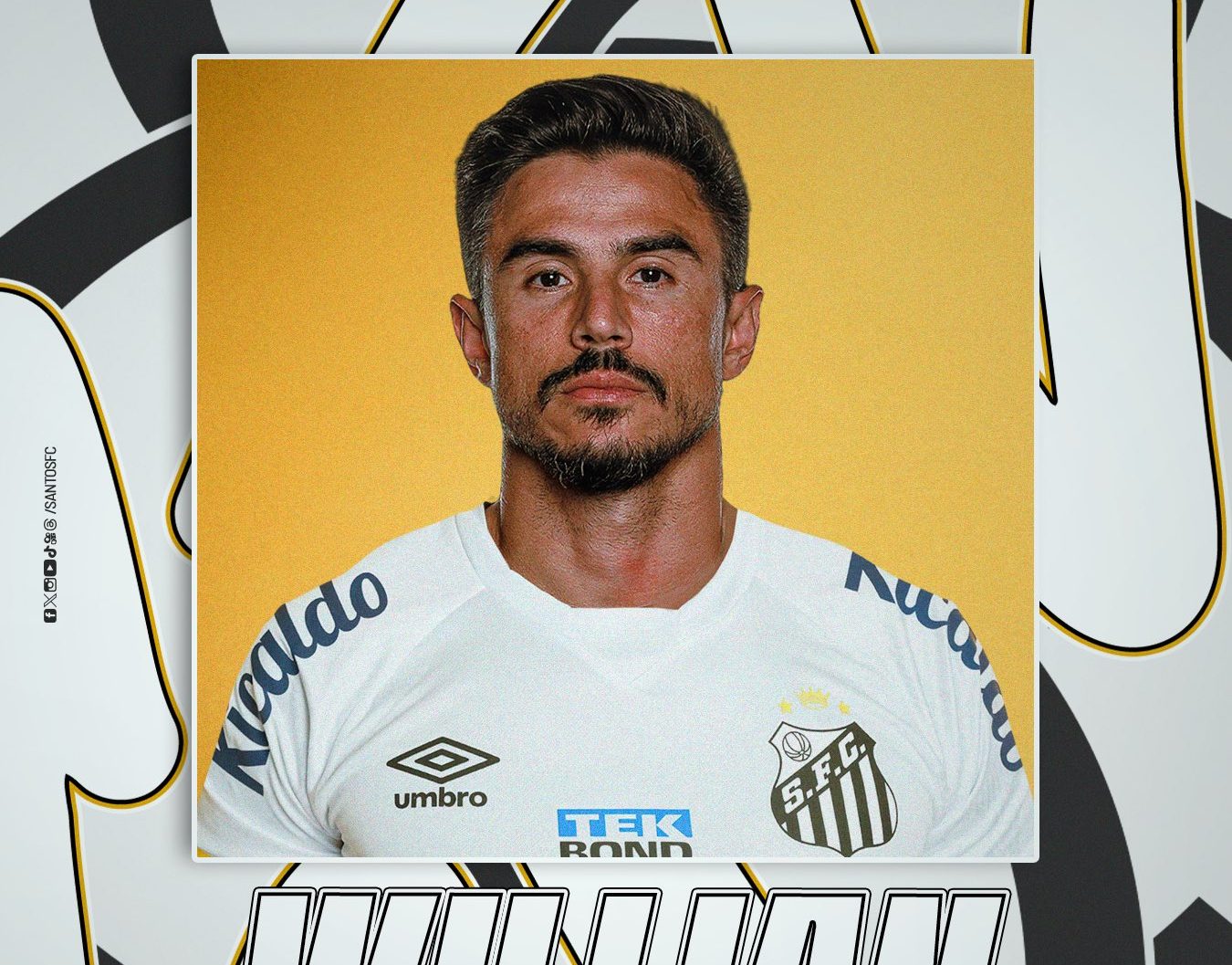 Willian Bigode reforço do Santos (Divulgação/Santos FC)