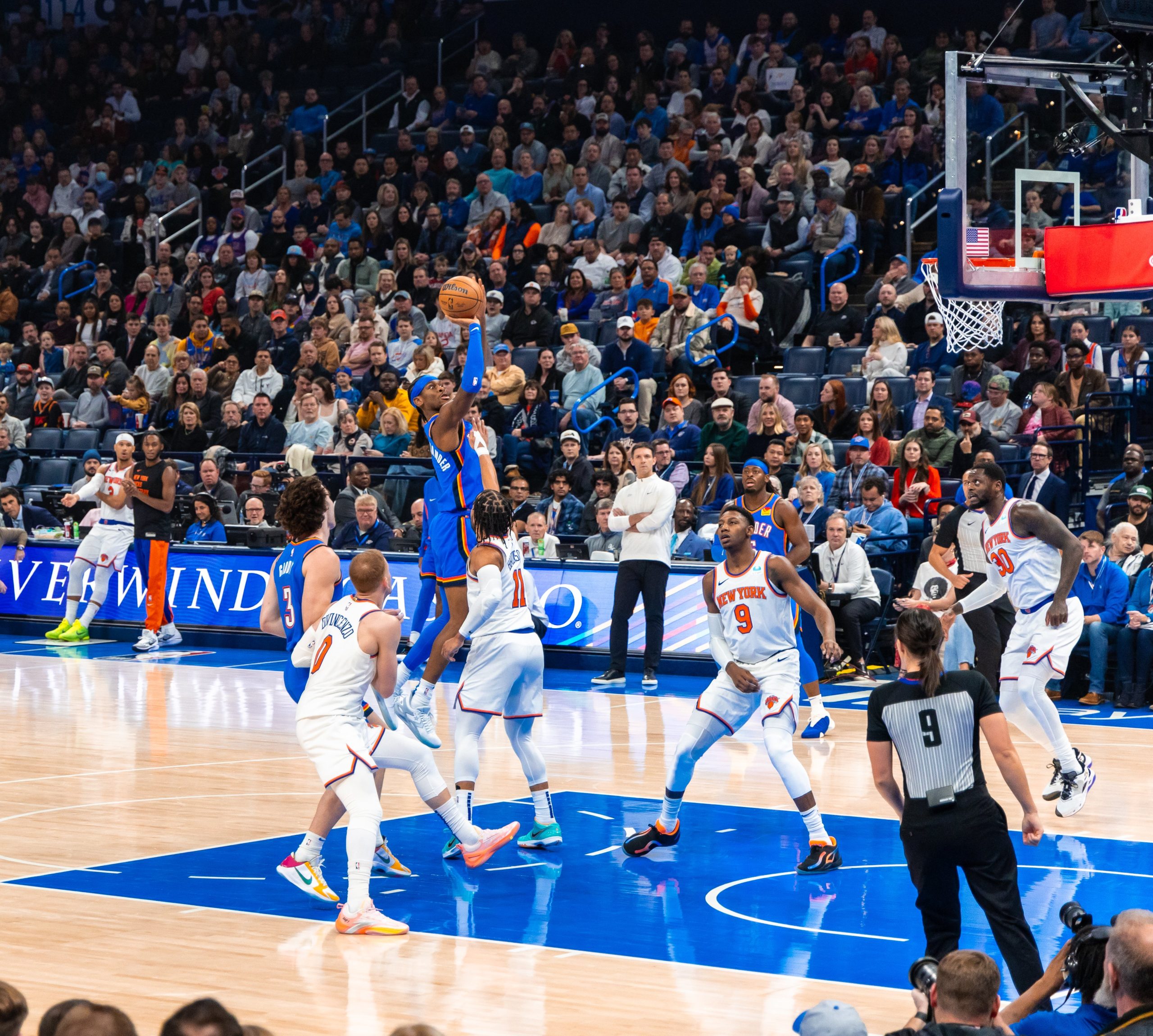 OKC vence mais uma, desta vez contra o New York Knicks - (Foto: Reprodução/OKC Thunder)