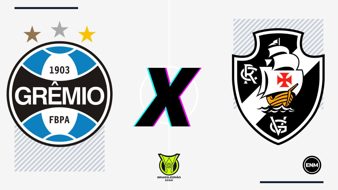 Grêmio e Vasco se enfrentam no Brasileirão - Arte: Esporte News Mundo