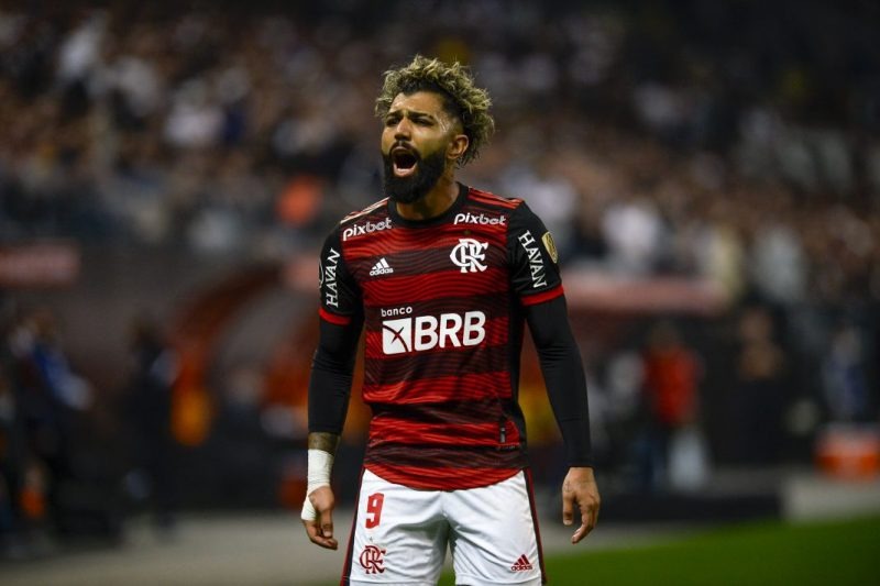 Gabigol atuando com a camisa do Flamengo Foto: Marcelo Cortes / CRF