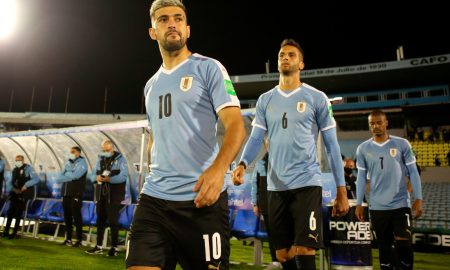 Arrascaeta e De La Cruz jogaram apenas 30 minutos juntos em 2023 pela seleção Foto: ERNESTO RYAN/POOL/AFP via Getty Images