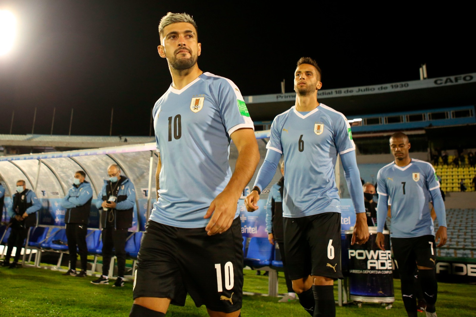 Arrascaeta e De La Cruz jogaram apenas 30 minutos juntos em 2023 pela seleção Foto: ERNESTO RYAN/POOL/AFP via Getty Images