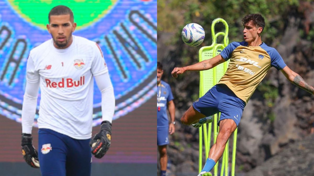 Cruzeiro fecha com Léo Aração e Juan Dinnero (Fotos: Fernando Roberto/Red Bull Bragantino e Reprodução/Instagram PumasMX)