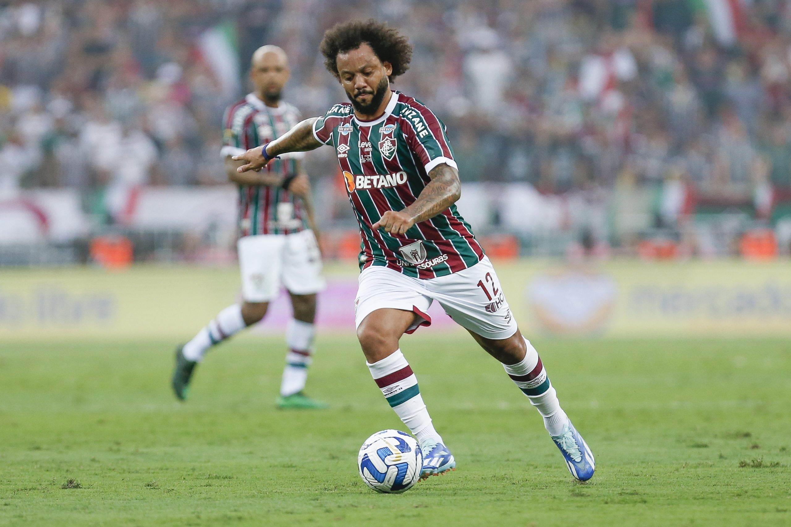 Marcelo, pelo Fluminense (Foto: Ricardo Moreira/Getty Images)