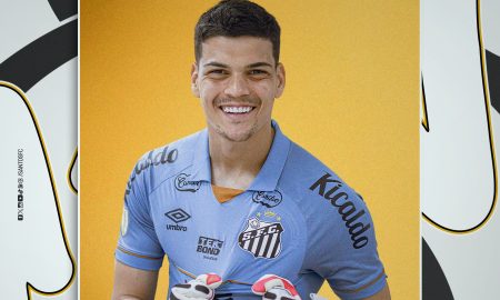 Santos anuncia contratação do goleiro Gabriel Brazão (Foto: divulgação/santos fc)