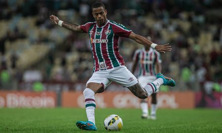 Caio Paulista pelo Fluminense (Foto: Marcelo Gonçalves/FFC)