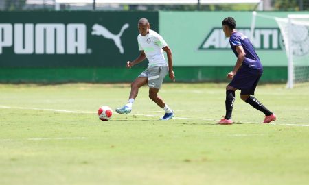 Com testes na formação, Palmeiras goleia em primeiro jogo-treino da temporada. (Foto: Cesar Greco/Palmeiras)