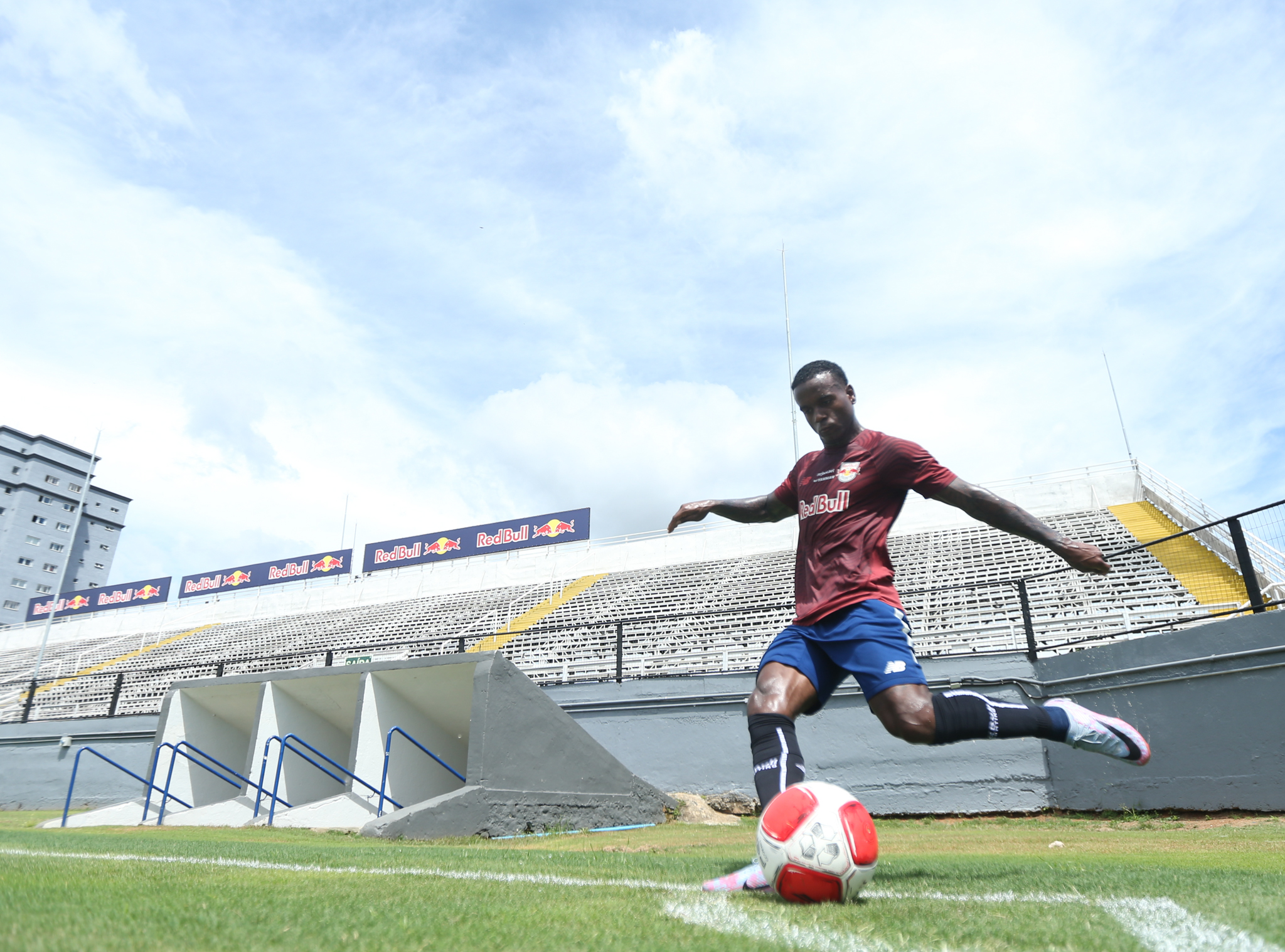 O Red Bull Bragantino fez o último treino antes de enfrentar a Lusa. (Foto: Ari Ferreira/Red Bull Bragantino)