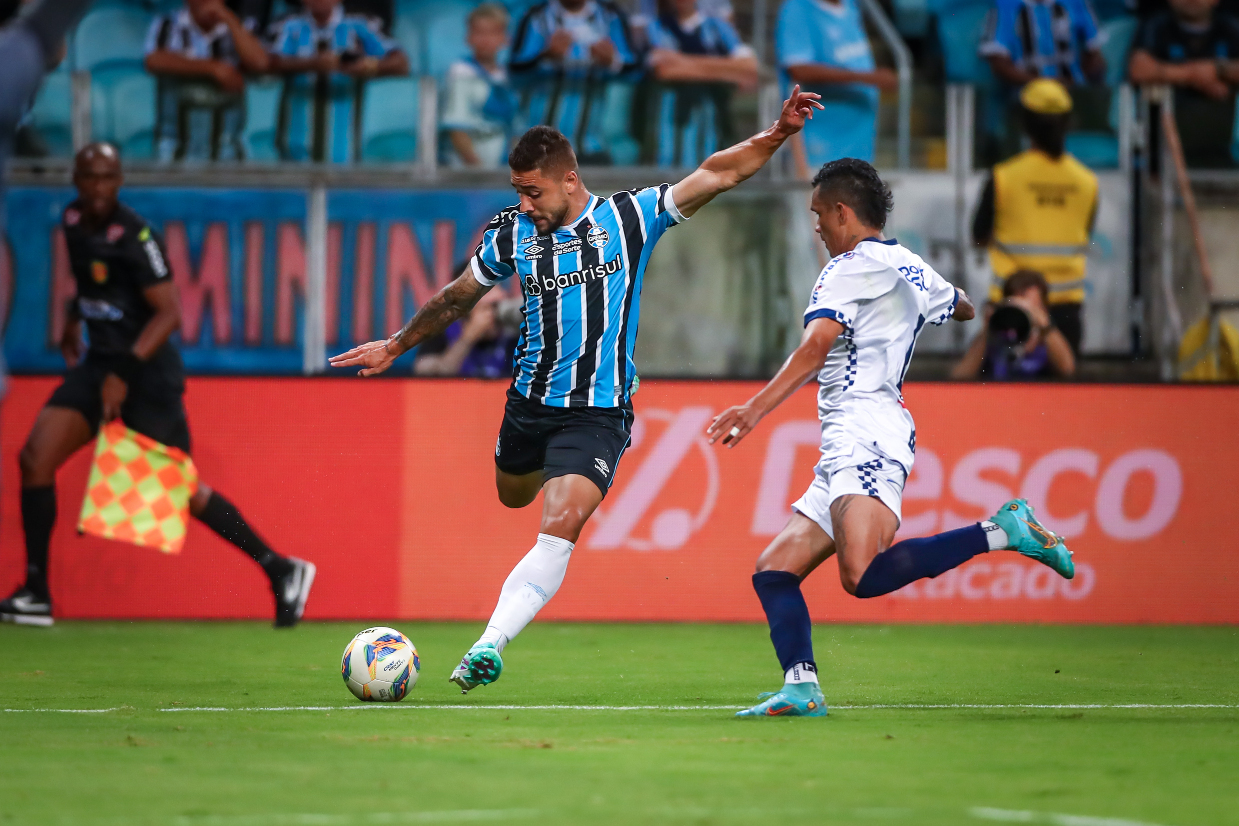 Grêmio na vitória sobre o São José-RS - (Foto: Lucas Uebel/Grêmio)