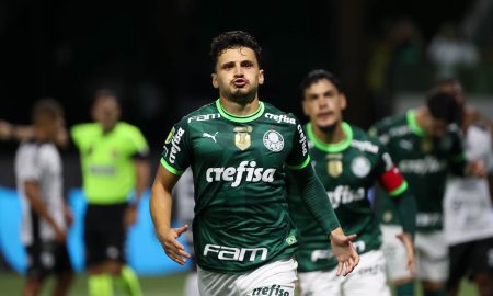 Veiga celebra gols marcados e ressalta: 'objetivo é sempre ajudar o Palmeiras'. (Foto: Cesar Greco/Palmeiras)