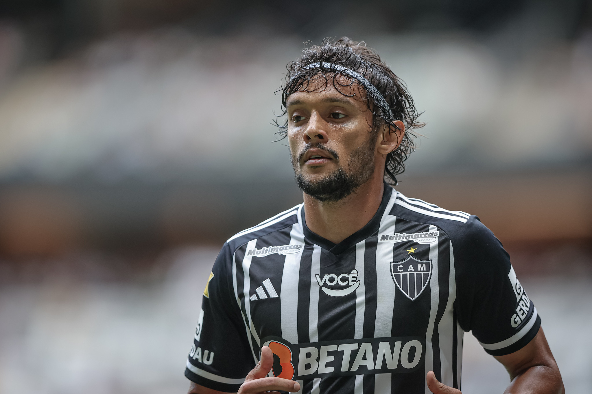 Gustavo Scarpa estreia pelo Galo (Foto: Pedro Souza / Atlético)