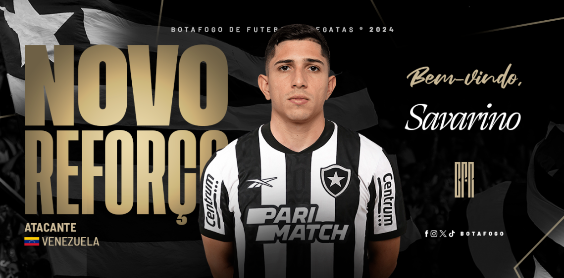 Savarino é do Botafogo (Foto: Divulgação/Botafogo)