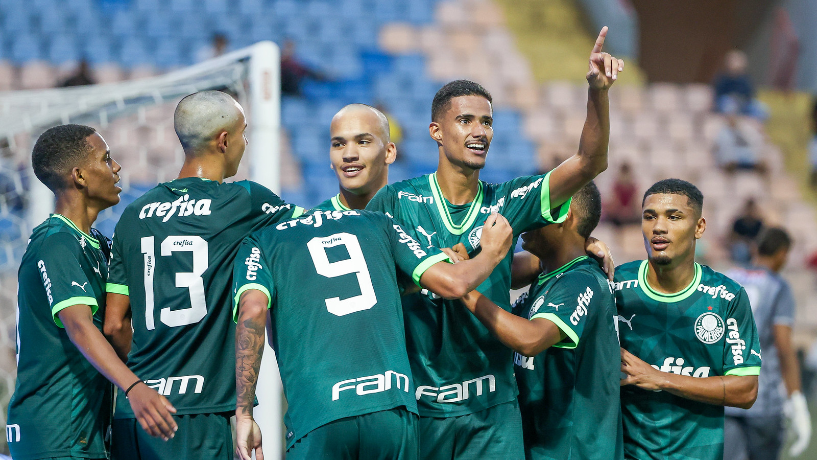 Verdão atropelou a Queimadense por 7 a 0 (Foto: Fabio Menotti/Palmeiras/by Canon)