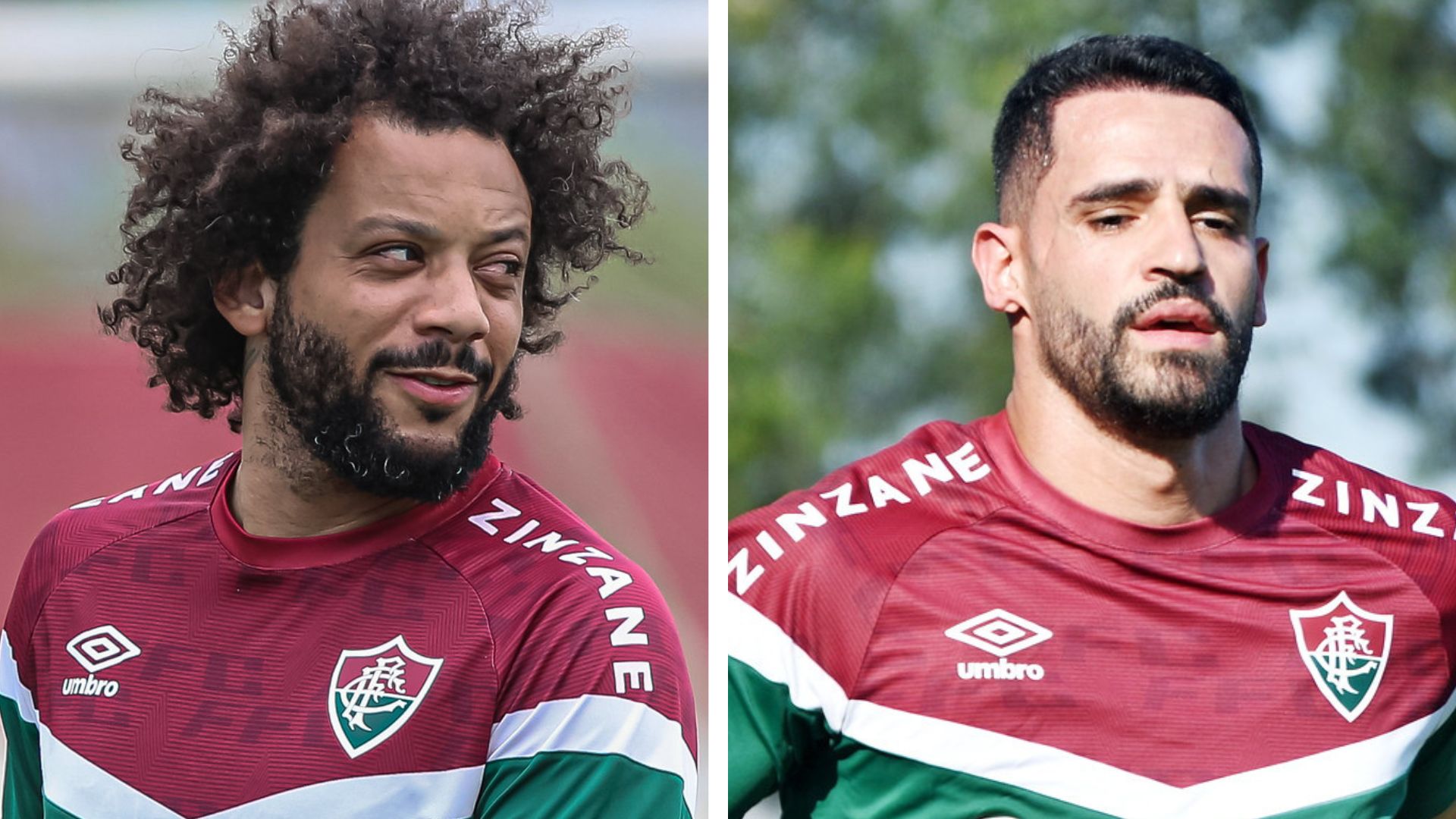 Marcelo e Renato Augusto do Fluminense (Foto: Marcelo Gonçalves/FFC)
