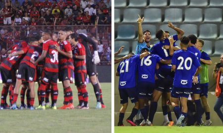Flamengo e Cruzeiro duelam pela Copinha (Fotos: Victor Andrade/Flamengo e Cruzeiro)