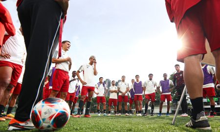 Flamengo em preparação para enfrentar o Audax (Foto: Gilvan de Souza / CRF)