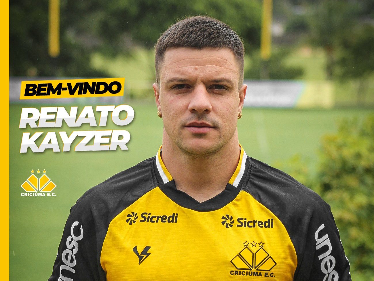 Renato Kayzer chega como reforço para o ataque do Criciúma - (Foto: Reprodução/Criciúma)