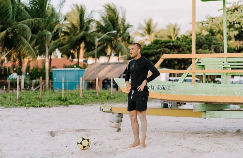 Nildo da Silva no Brasil durante pausa dos jogos na Croácia (Foto: Arquivo pessoal)