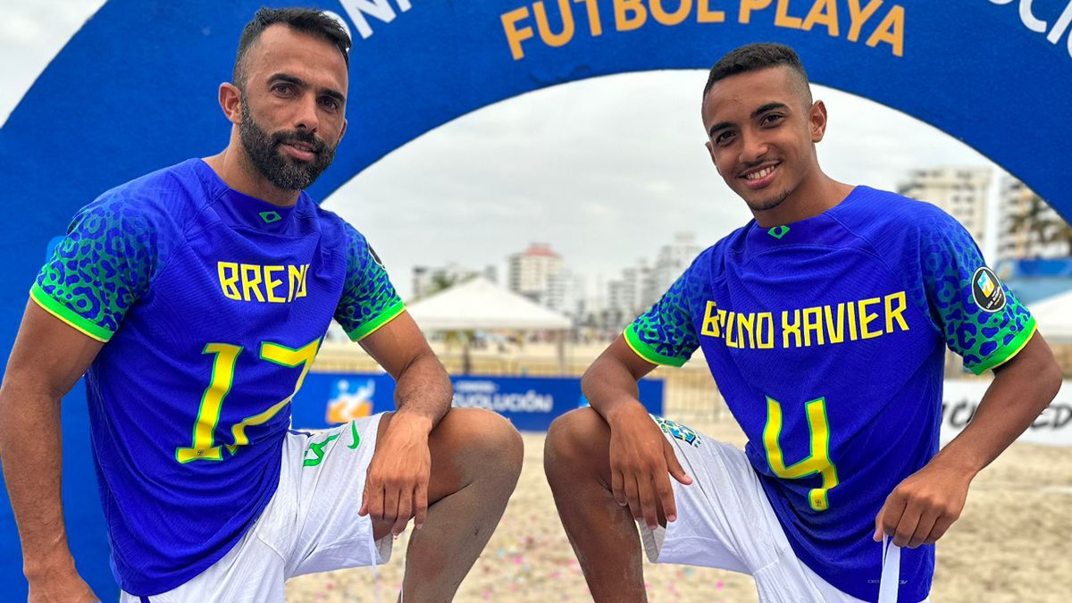 Em família, Bruno e Breno Xavier jogam juntos pelo Brasil (Foto: Divulgação)