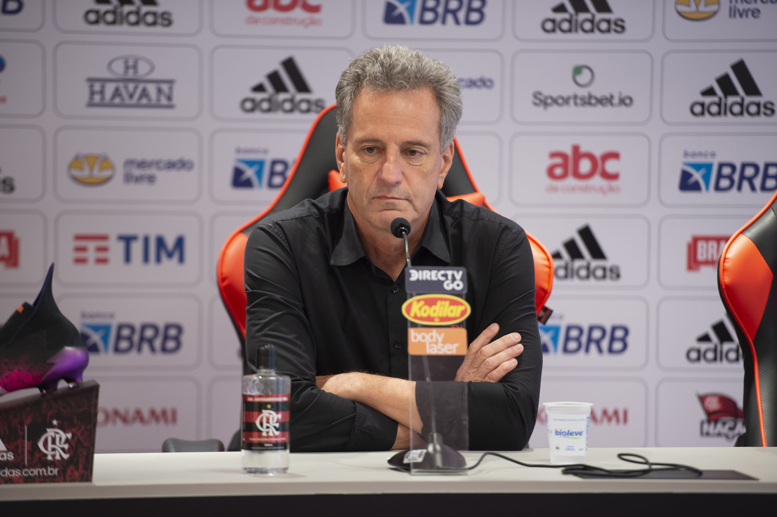 Rodolfo Landim comenta sobre renovação com Gabigol (Foto: Alexandre Vidal | Flamengo)