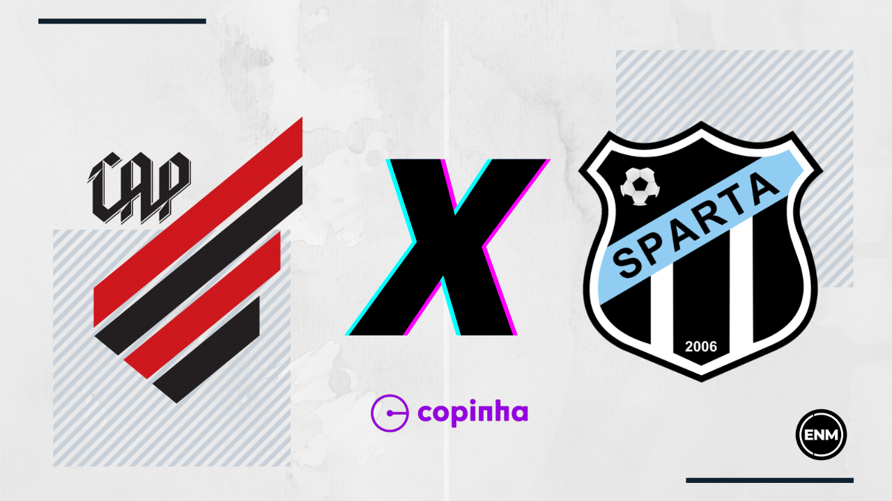 Athletico x Sparta-TO pela Copinha de 2024 - (Arte: ENM)