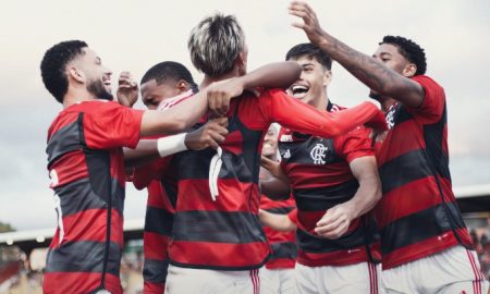 Elenco do Flamengo na vitória contra o São José-RS na Copinha Foto: Gilvan de Souza/Flamengo