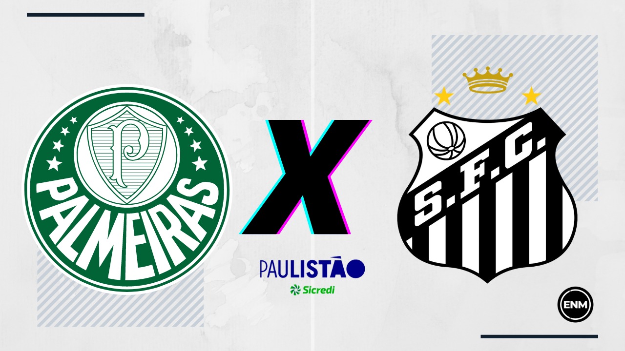 Palmeiras x Santos: Prováveis escalações, desfalques, retrospecto, onde assistir e palpites. (Arte/ENM)