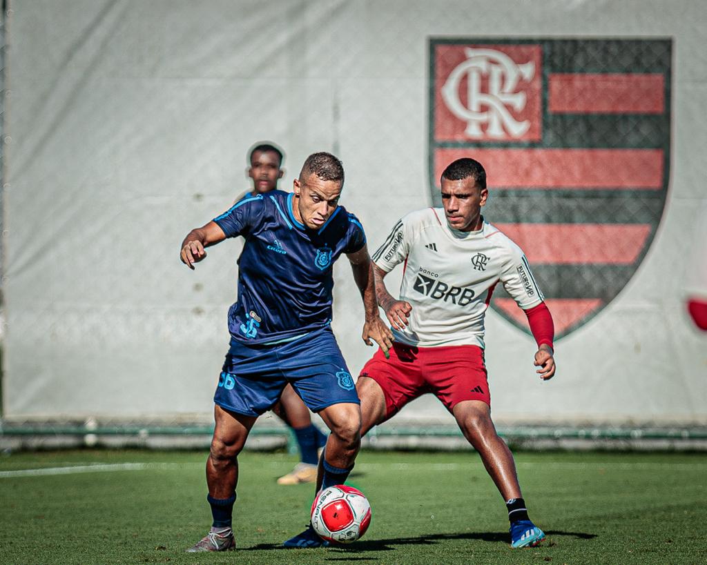Olaria enfrentou o Flamengo (Foto: Vinícius Gentil / OlariaAC)