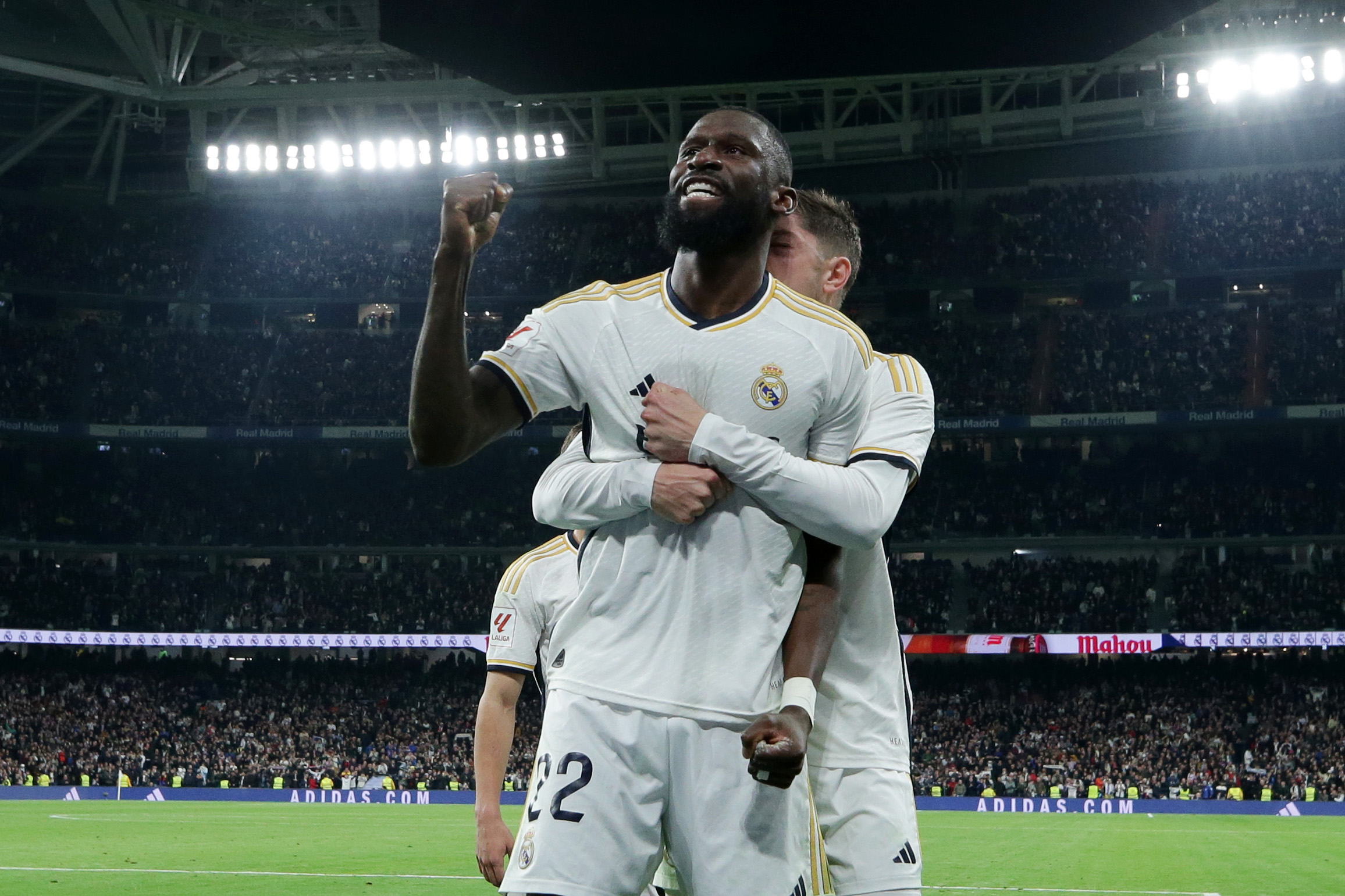 Rudiger fez o gol da vitória do Real Madrid (Foto: Gonzalo Arroyo Moreno/Getty Images)