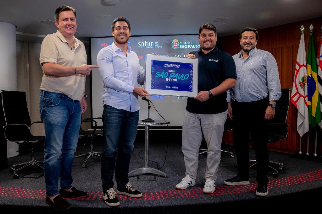 Fórmula E e SPTuris juntas em anuncio de novidades para o E-Prix de São Paulo 2024