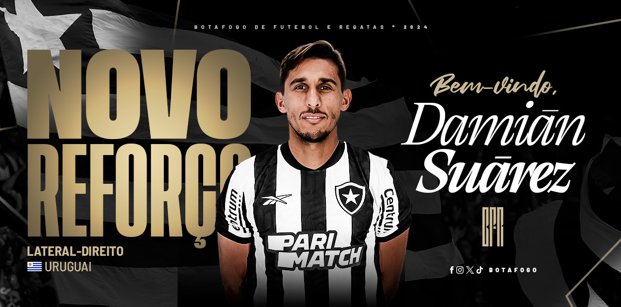 Botafogo fecha com Damian Suarez (Foto: Divulgação/Botafogo)