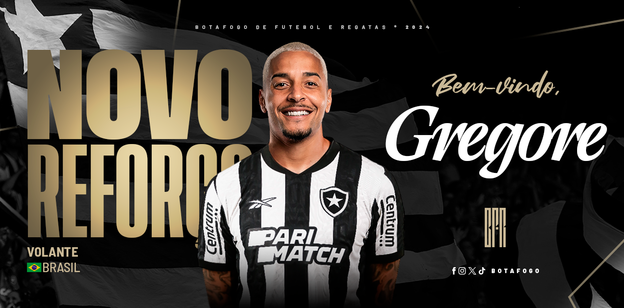 Botafogo anuncia a contratação de Gregore