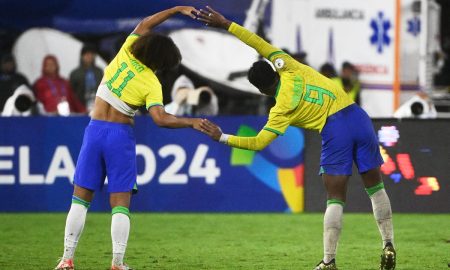 Brasil vence Venezuela e se aproxima da vaga olímpica. (Foto: Divulgação / Twitter Copa do Mundo Fifa @fifaworldcup_pt)