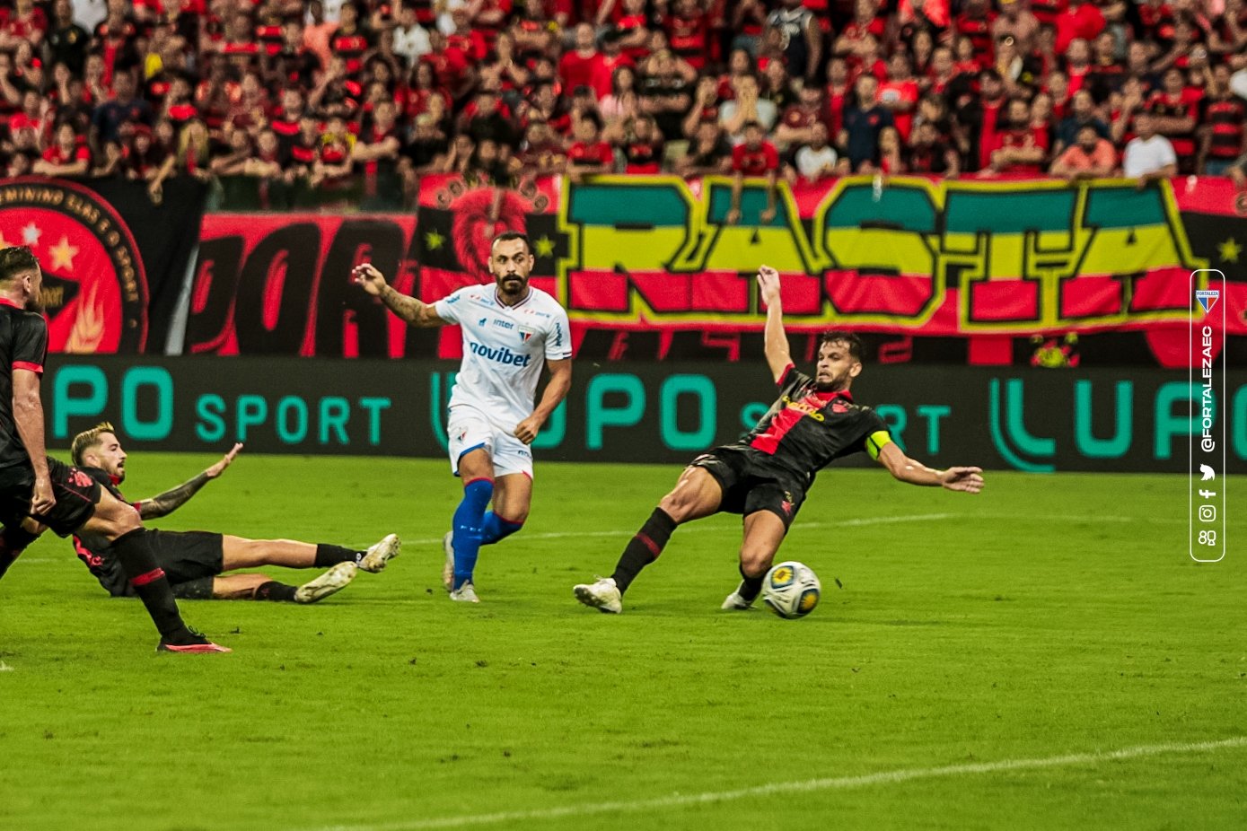 Moisés marcou o gol Tricolor, mas o Fortaleza não segurou a vitória em Recife. (Foto: Matheus Amorim/Fortaleza)