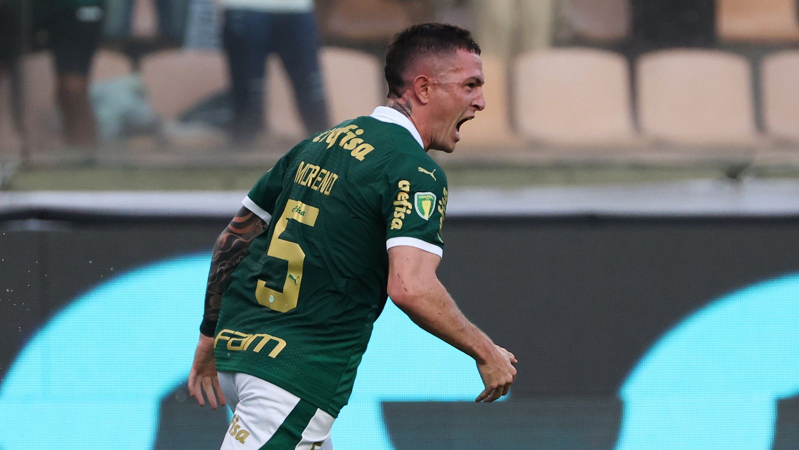 Anibal Moreno, camisa 5 do Palmeiras. (Foto: Palmeiras/ Twitter Oficial).