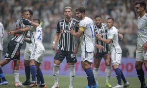 Foto do último duelo entre Atlético e Cruzeiro