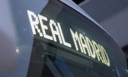 Ônibus do Real Madrid se envolve em acidente de trânsito - (Foto: Divulgação/Real Madrid)