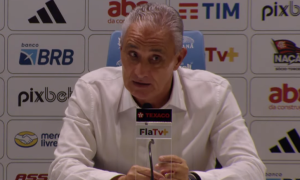 Tite comenta vaias à Pedro, após goleada Foto: Reprodução FLATV