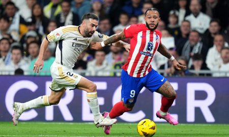 Real Madrid e Atlético de Madrid empataram em 1 a 1 no Santiago Bernabéu.