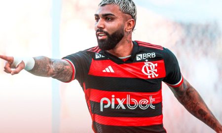 Gabigol em ação pelo Flamengo (Foto: Reprodução/Twitter Flamengo)