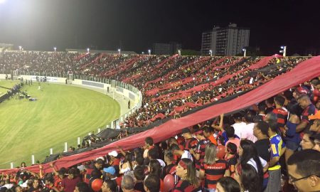 Estádio Batistão - 2016 (Foto: Reprodução/Twitter Flamengo)