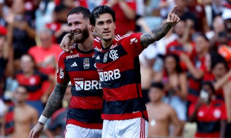 Léo Pereira e Pedro do Flamengo são cotados para a seleção de Dorival (Foto: Buda Mendes/Getty Images)
