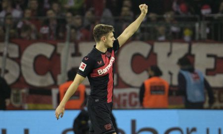 Leverkusen conseguiu importante vitória (Foto: SASCHA SCHUERMANN/AFP via Getty Images)