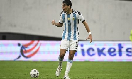 Federico Redondo durante jogo da Seleção Argentina Sub-23 (Foto: FEDERICO PARRA | AFP via Getty Images)
