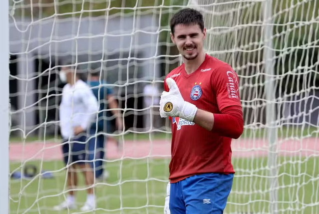 Matheus Teixeira pelo Bahia (Foto: Felipe Oliveira/Bahia)