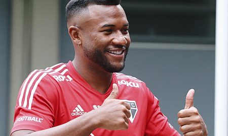 Luan, do São Paulo, se despede do São Paulo para defender novo clube (Foto: Rubens Chiri/saopaulofc)