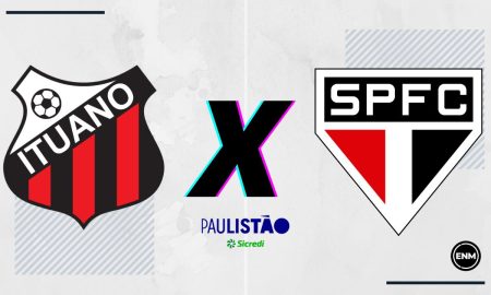Ituano x São Paulo jogam pelo Paulistão. (Arte: Esporte News Mundo)