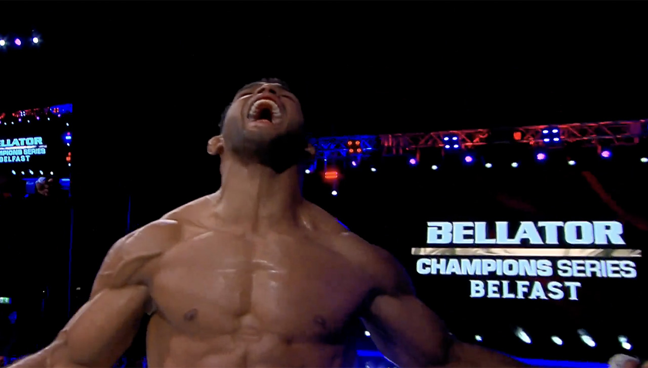 Vitória no Bellator (Foto: Reprodução)