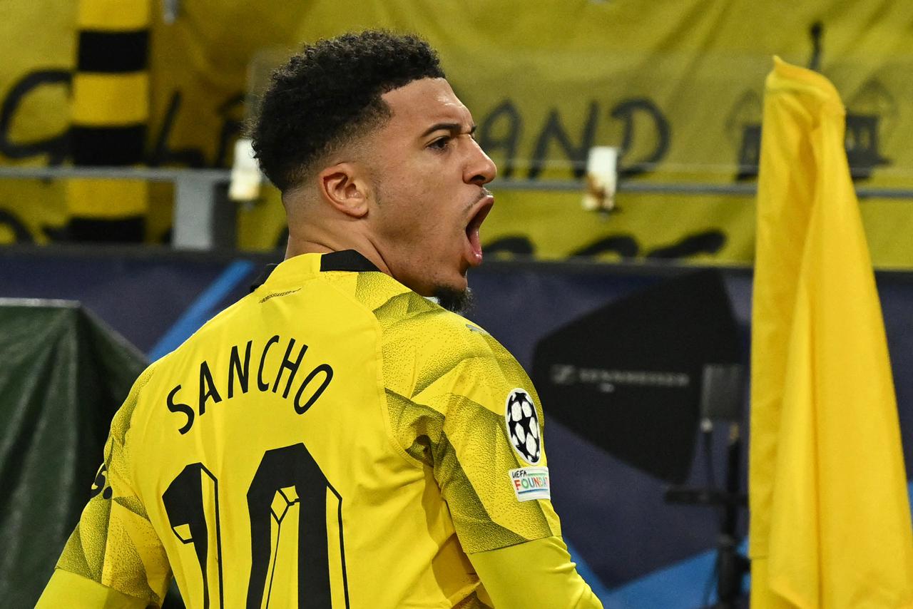 Sancho abriu o placar no início do jogo e deu tranquilidade ao Dortmund. (Foto: INA FASSBENDER/AFP via Getty Images)