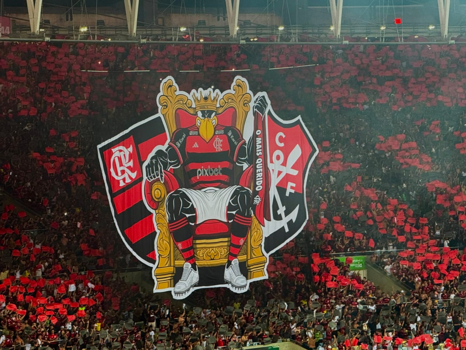 Mosaico Flamengo Foto: Raisa Simplicio/Twitter
